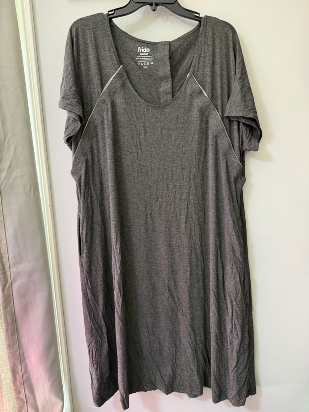 Frida Women's Charcoal Gray Sleep Dress